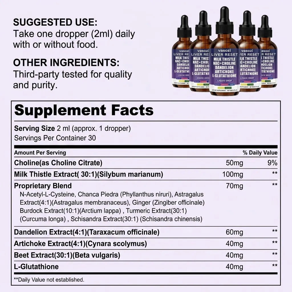 Vasozi Liver Reset - product lifestyle image