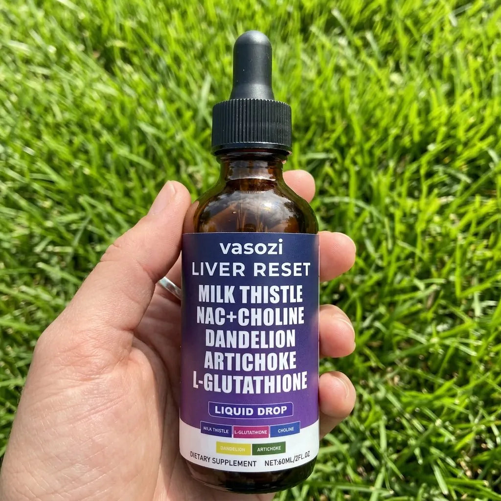 Vasozi Liver Reset supplement bottle