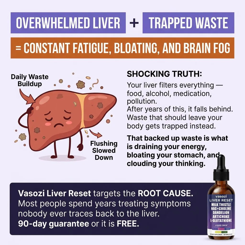 Infographic: Liver Cell Damage + Bile Flow Breakdown = The Exhaustion, Bloating, and Pain You Can't Explain