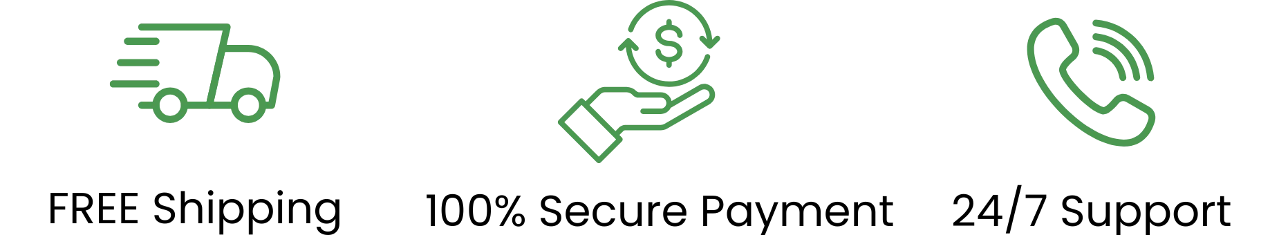FREE Shipping, 100% Secure Payment, 24/7 Support